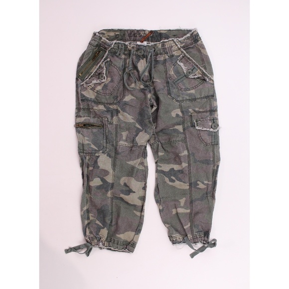 Deep in Los Angeles Pants - Drawstring Tie Distressed Wash Pants